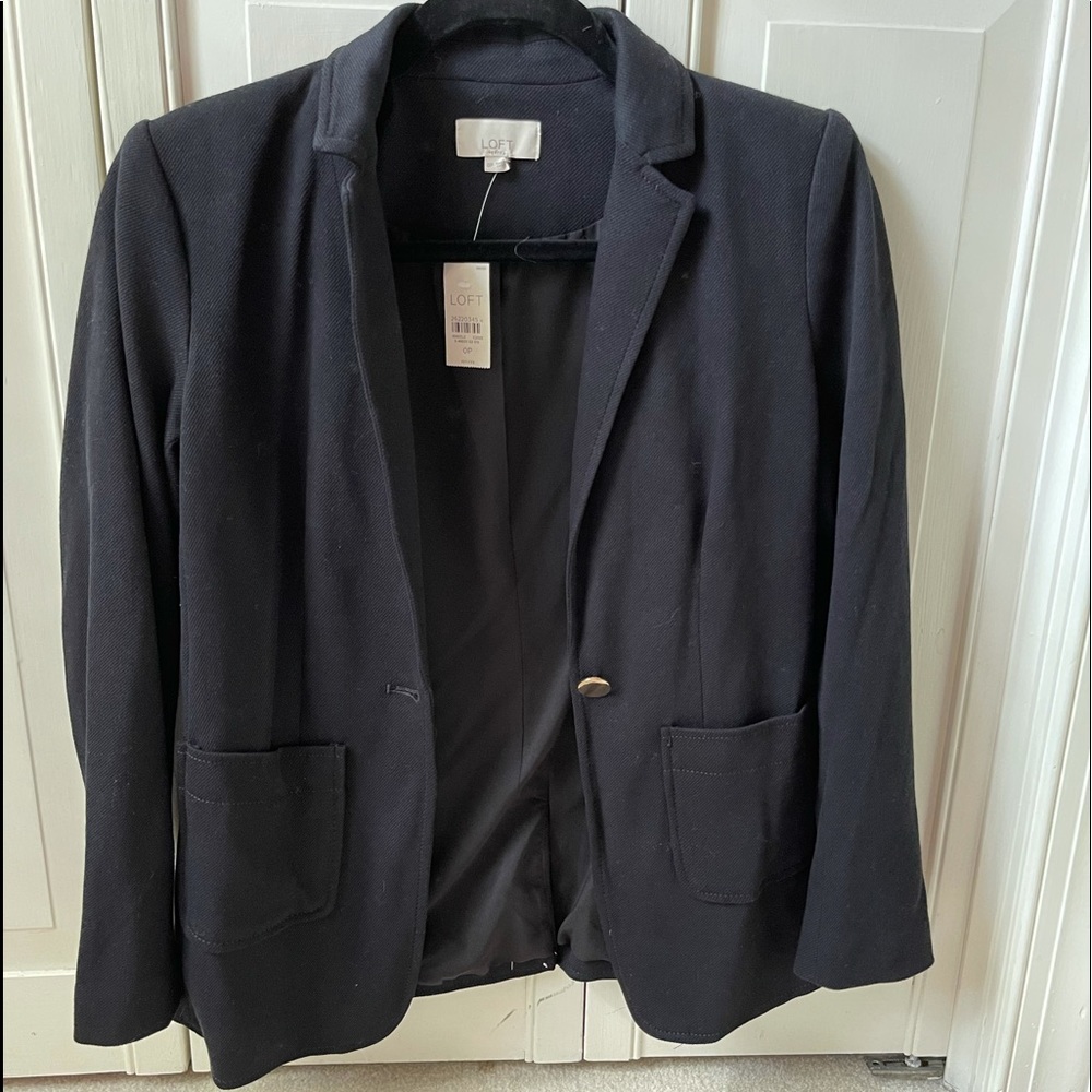 Loft black blazer size 0P